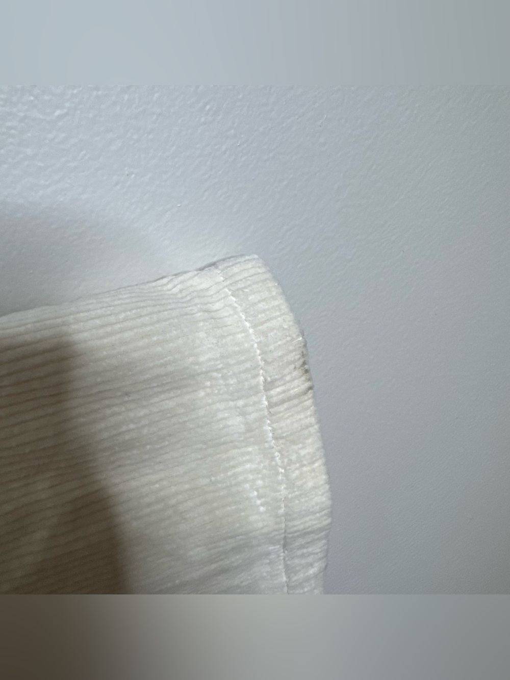 Mable Cream Corduroy Long Sleeve Collared‎ Jumpsuit Utility Neutral Size Large - Picture 6 of 11